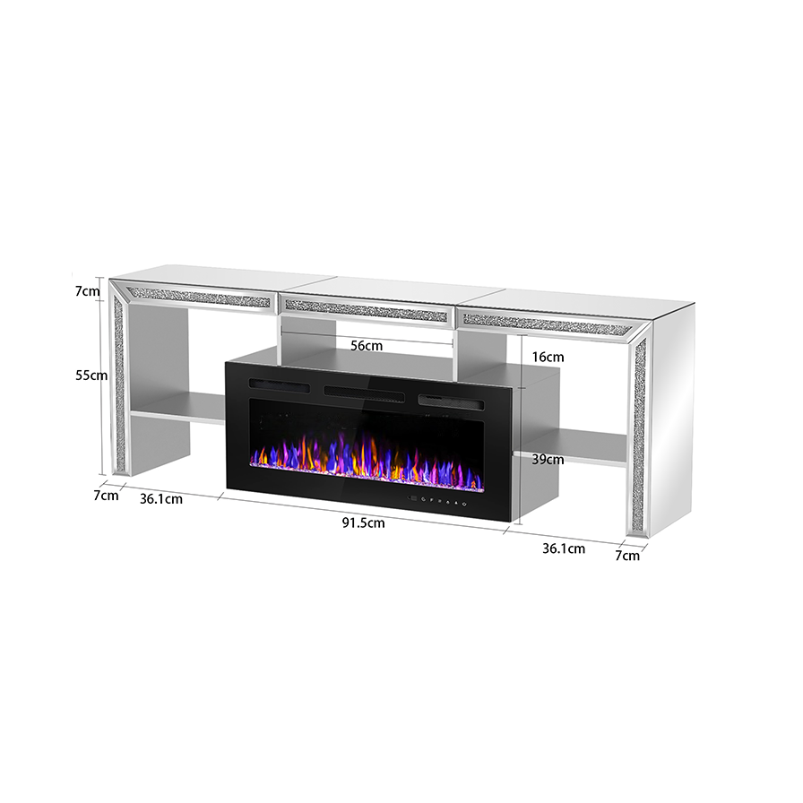 Miradore Fireplace TV Stand